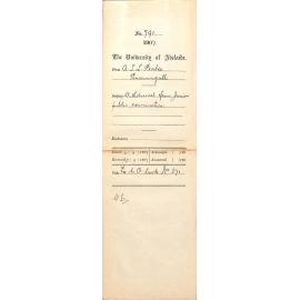 A T L Peake - Burrungull - Withdrawal from Junior Public Examination