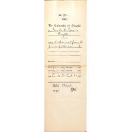 Miss Marjorie Harriet Ewens - Brighton - Withdrawal from the Junior Public Examination