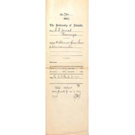 E H Jarrad - Koonunga - Withdrawal from Senior Public Examination