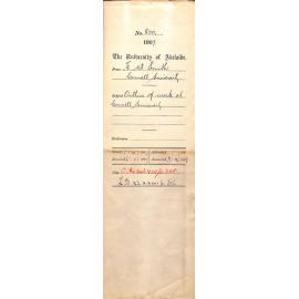 Harold W Smith - Cornell University - Outline of Work at Cornell University