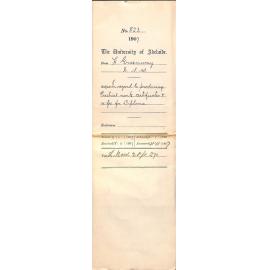 Harold Greenway - New South Wales - In regard to producing Practical Work Certificates and Fee for Diploma