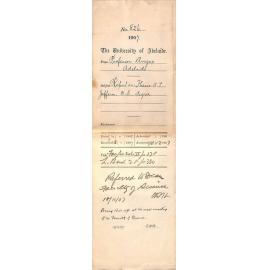 Professor William Angus - Adelaide - Report on Thesis A T Jefferis BSc Degree