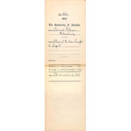 Leonard l'Anson - Petersburg - Cheque £1-18-6 and re transfer to Siegert