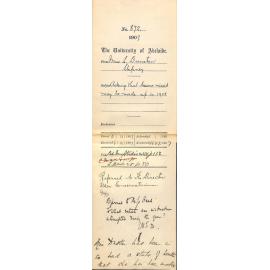 Miss Lillian Dunstan - Stepney - Asking that lessons missed may be made up in 1908