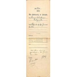 Honoria C Cullinan - Koolywurtie - Refund of fee Junior Public