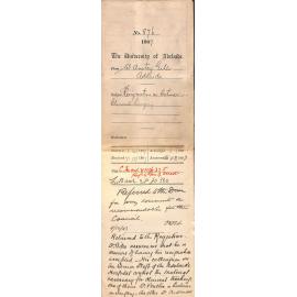 William Anstey Giles - Adelaide - Resignation as Lecturer on Clinical Surgery