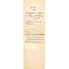 Professor William Henry Bragg - University - Permission to order Material