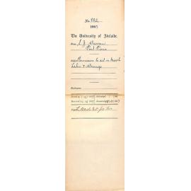 S J Warren - Port Pirie - Permission to sit in March Latin and Wrongs