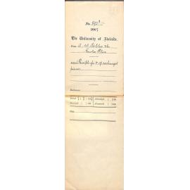 A W Dobbie & Co Gawler Place - Receipts for v of exchanged pianos