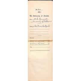 Walter Emerson Cornwall - University of Melbourne - New Music Certificates