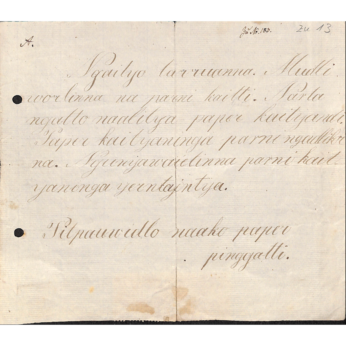 Letter from Pitpauwe - Voice by Jaylon Newchurch