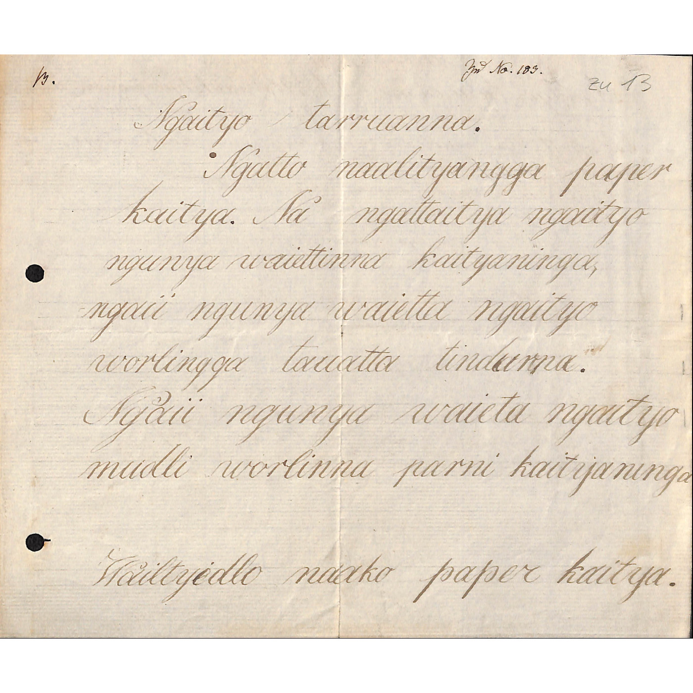 Letter from Wailtyi - Voice by Jaylon Newchurch