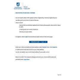 Registering to become a member