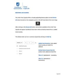 Browsing and Sharing