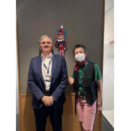 UniSA Business Christmas Elf and Santa Beer