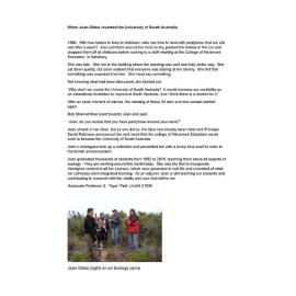 When Joan Gibbs invented UniSA