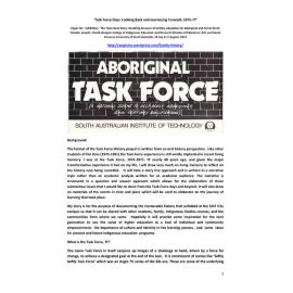 Task Force Days: Looking Back and Journeying Forward