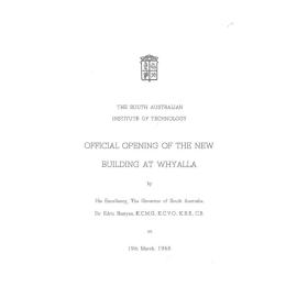 Official Opening at Whyalla