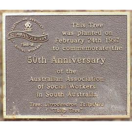 Historical plaques on Magill Campus