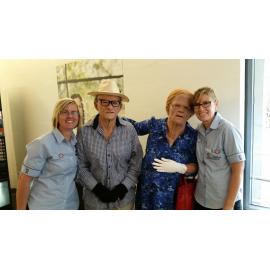 Ted and Dot welcome students to Orientation 