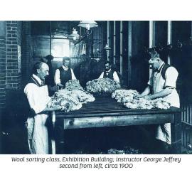 Wool handling c 1900