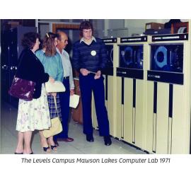 Computer lab in the 1970s