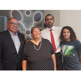 Staff with First UniSA GO Scholarship Winner