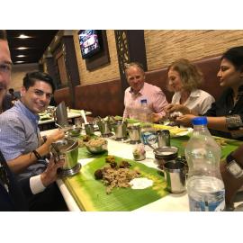 Tasting the local cuisine