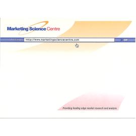 Marketing Science Centre stationery