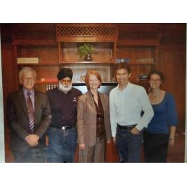 With Julia Gillard in India