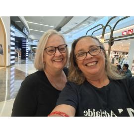 Alex and Kelli TALAS coffee catch up!