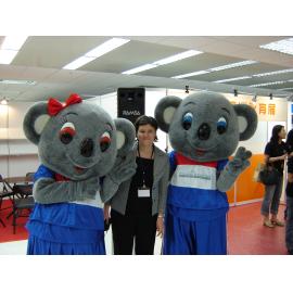 Two koalas + a UniSA rep