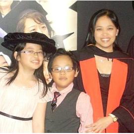 Proud Mum moment with kids