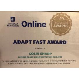 University of South Australia Online 2018 Awards.