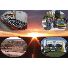 Launch of first solar car