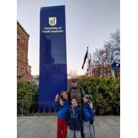 At UniSA with my family