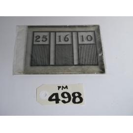 Scale Marks on Glass Sheet