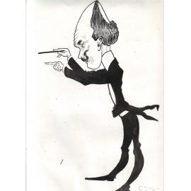 Caricature of Hermann Heinicke