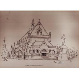 Artist's Sketch of the Elder Conservatorium, 1970