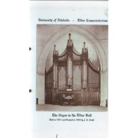 The Organ in the Elder Hall, 1934