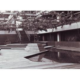 Sunken Garden by Hughes Plaza, c1974