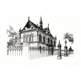 Mitchell Building, Sketch, c1960