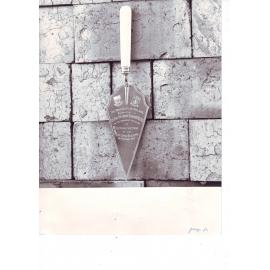 Silver Trowel Presented to Sir Josiah Symon