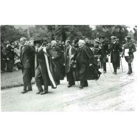 Douglas Mawson, TGB Osborn, Sir William Mitchell, Duke of York (future King George VI), Sir Langdon Bonython, 1927
