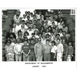 Biochemistry Department Staff Group, 1987