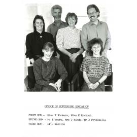 Office of Continuing Education Staff, c1986