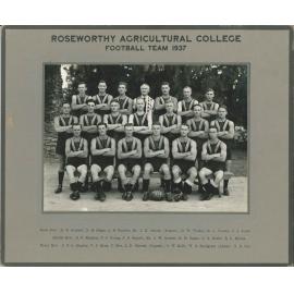 Football Team, Roseworthy Agricultural College, 1937