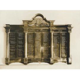 World War One Roll of Honour Board, Roseworthy Agricultural College