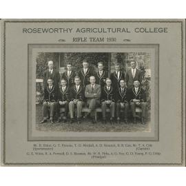 Rifle Team, Roseworthy Agricultural College, 1930
