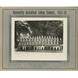 Students, Roseworthy Agricultural College, 1933